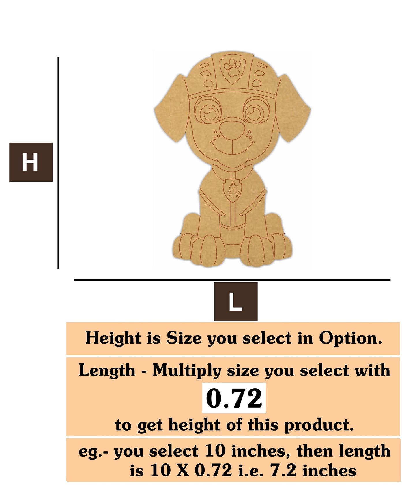 PawPatrol 4  MDF Cutout