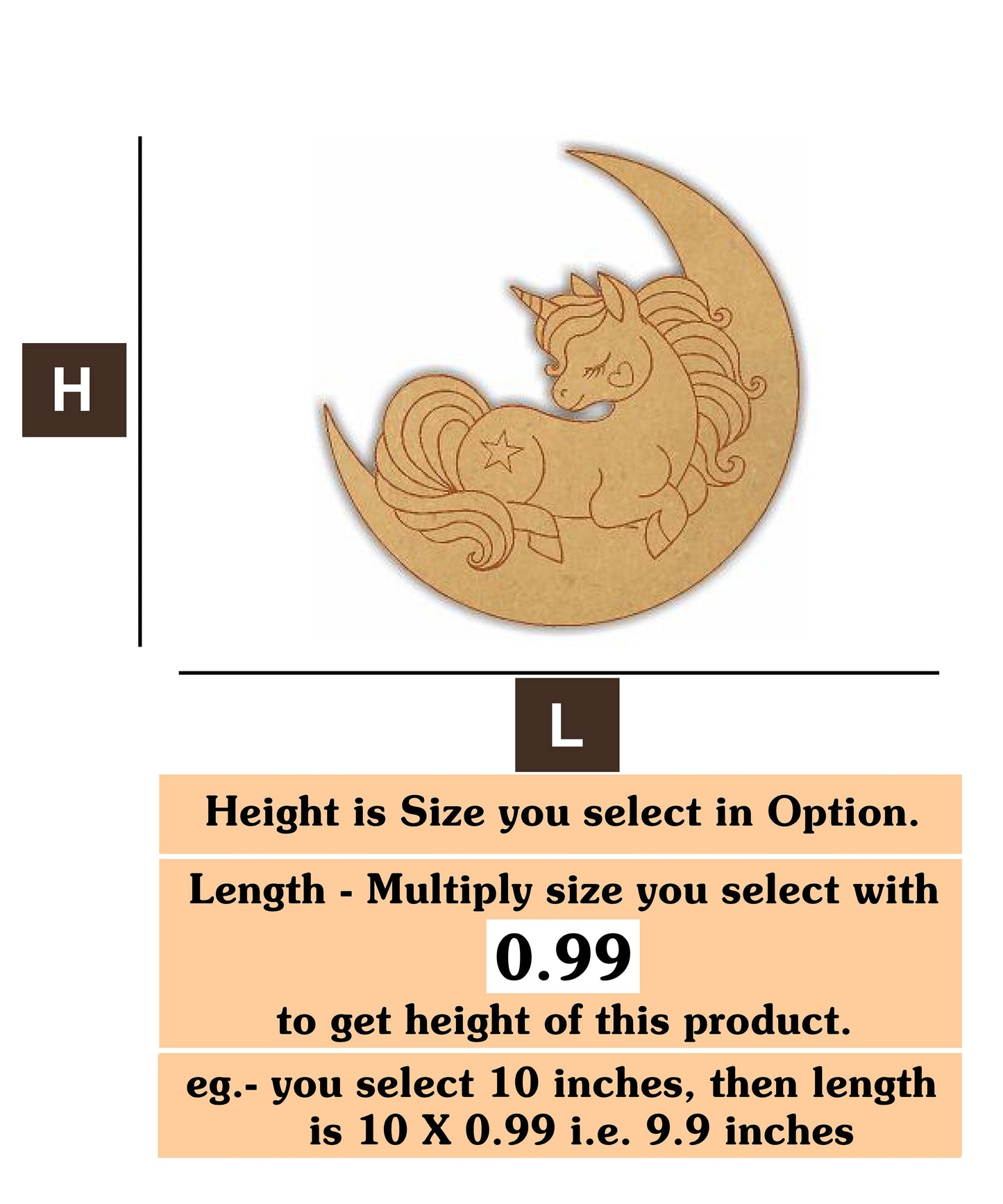 Unicorn 6 MDF Cutout