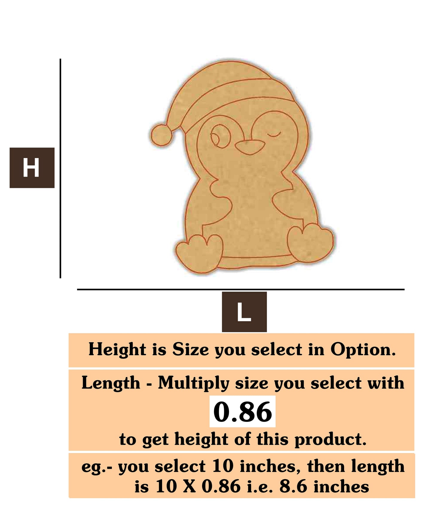 Penguins 11  MDF Cutout