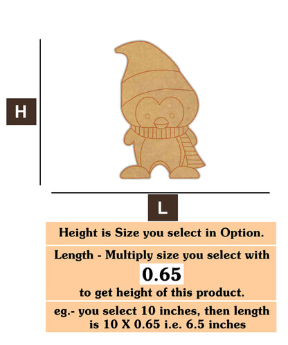 Penguins 16 MDF Cutout