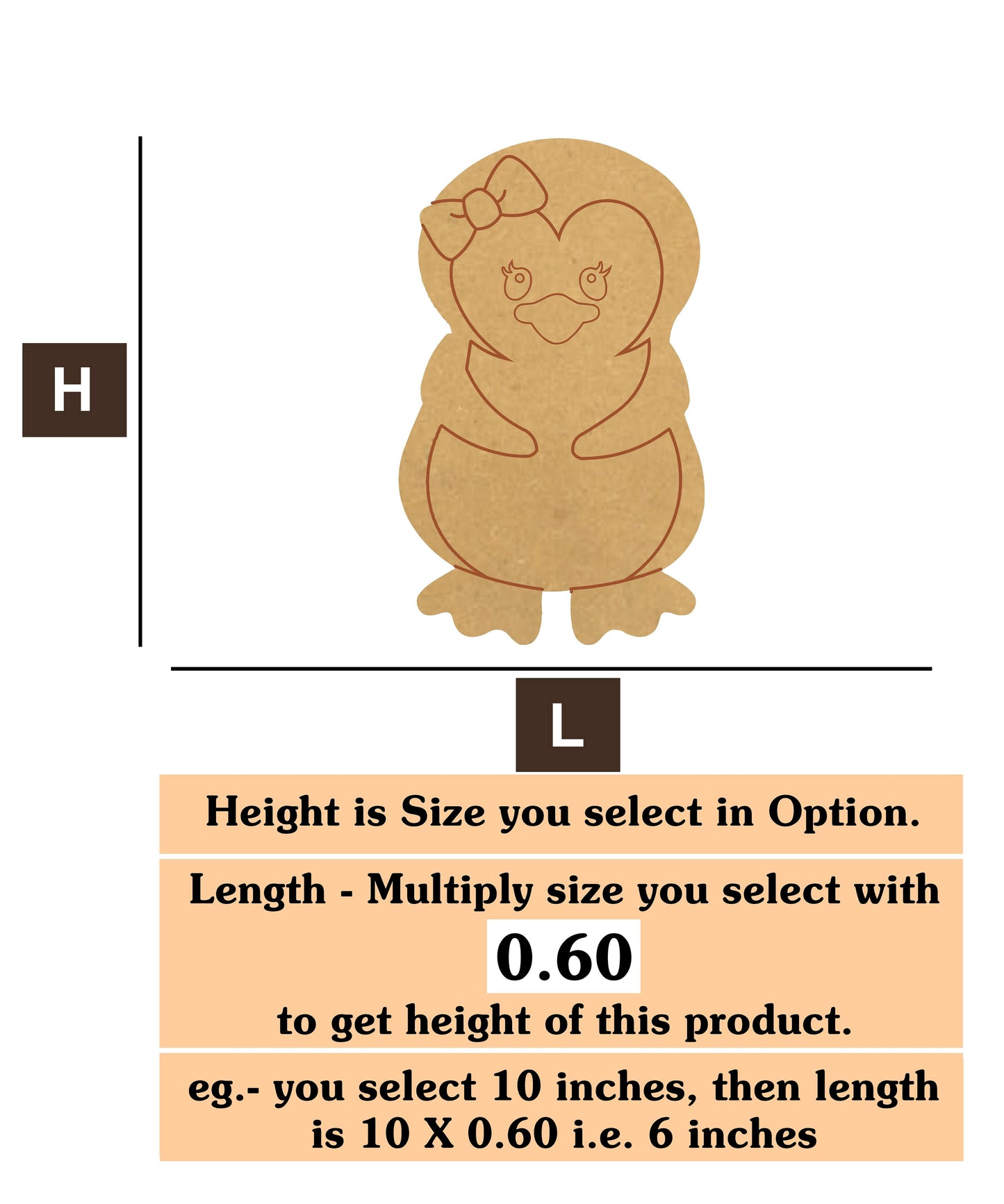 Penguins 3 MDF Cutout