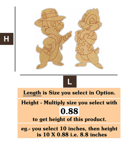 cartoon 1 MDF Cutout