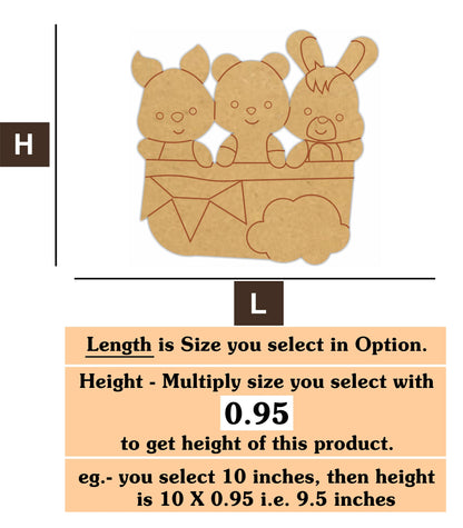 cute cartoon 10 MDF Cutout