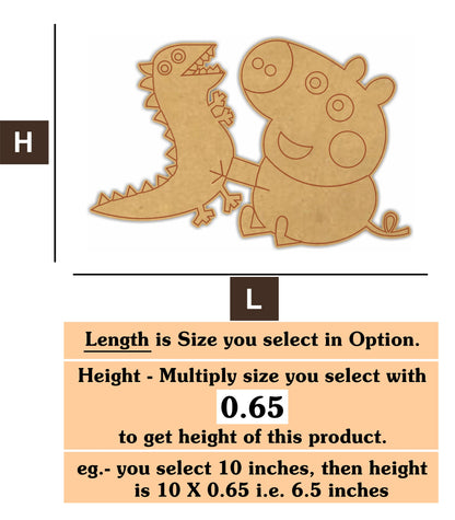 Peppa Pig 2  MDF Cutout