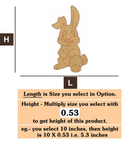 Rabbit 7  MDF Cutout