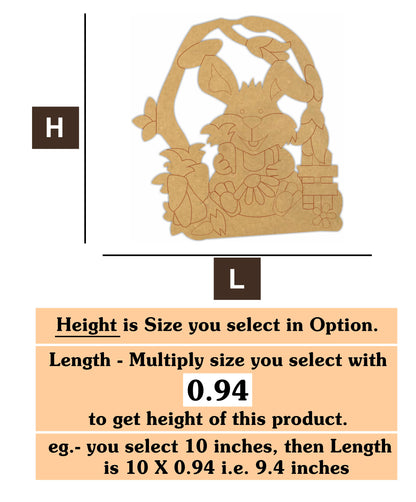 Rabbit 8  MDF Cutout