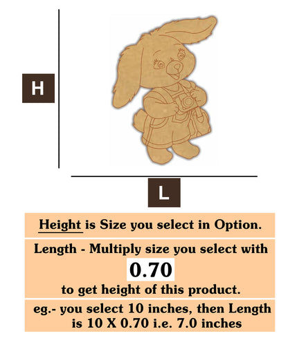 Rabbit 1  MDF Cutout