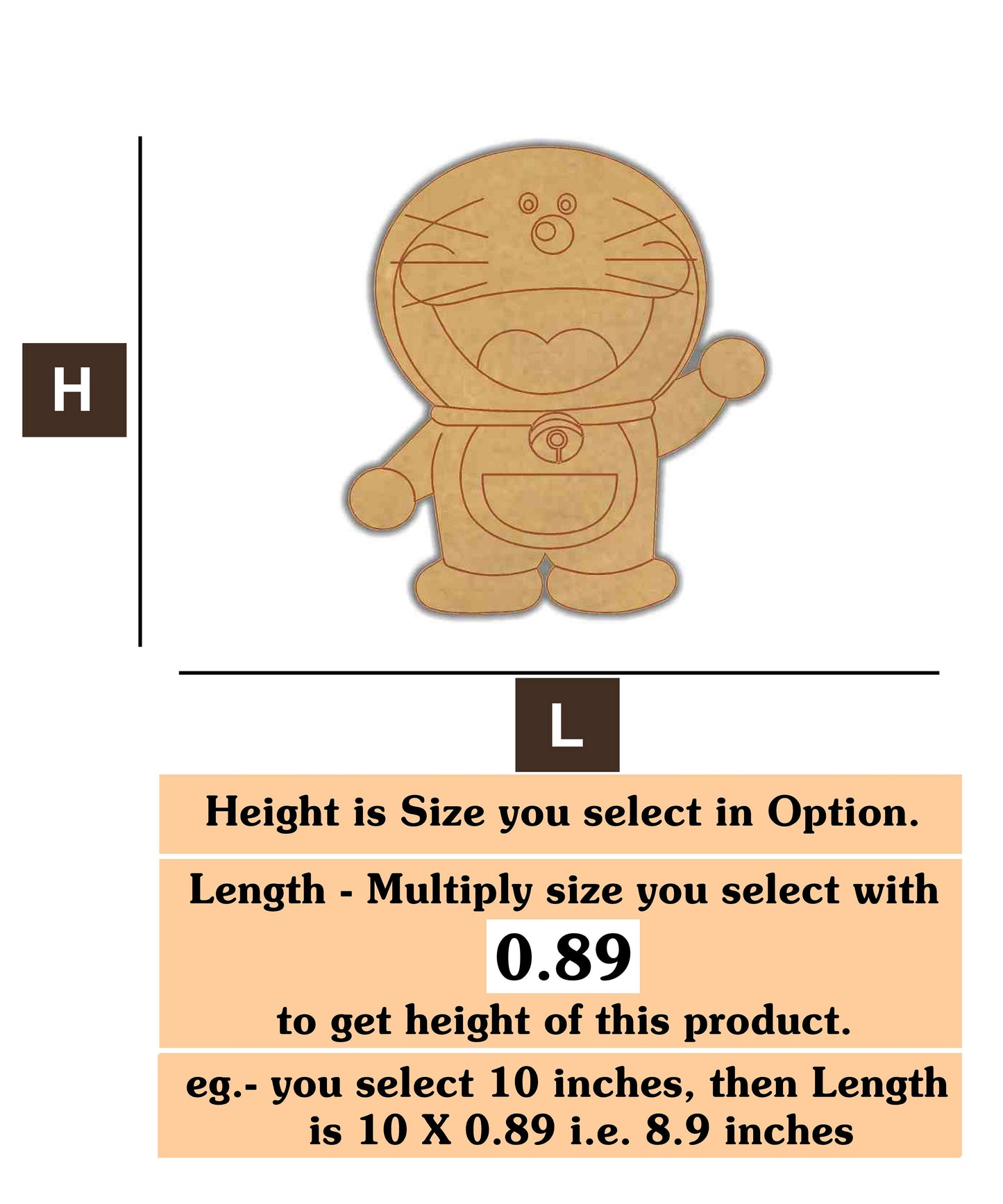 Doremon 2 MDF Cutout