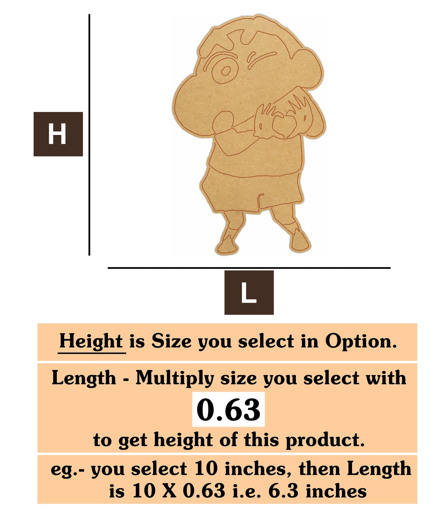 Shin-chan  MDF Cutout