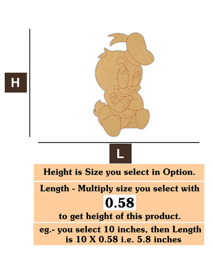 donald duck 4 MDF Cutout
