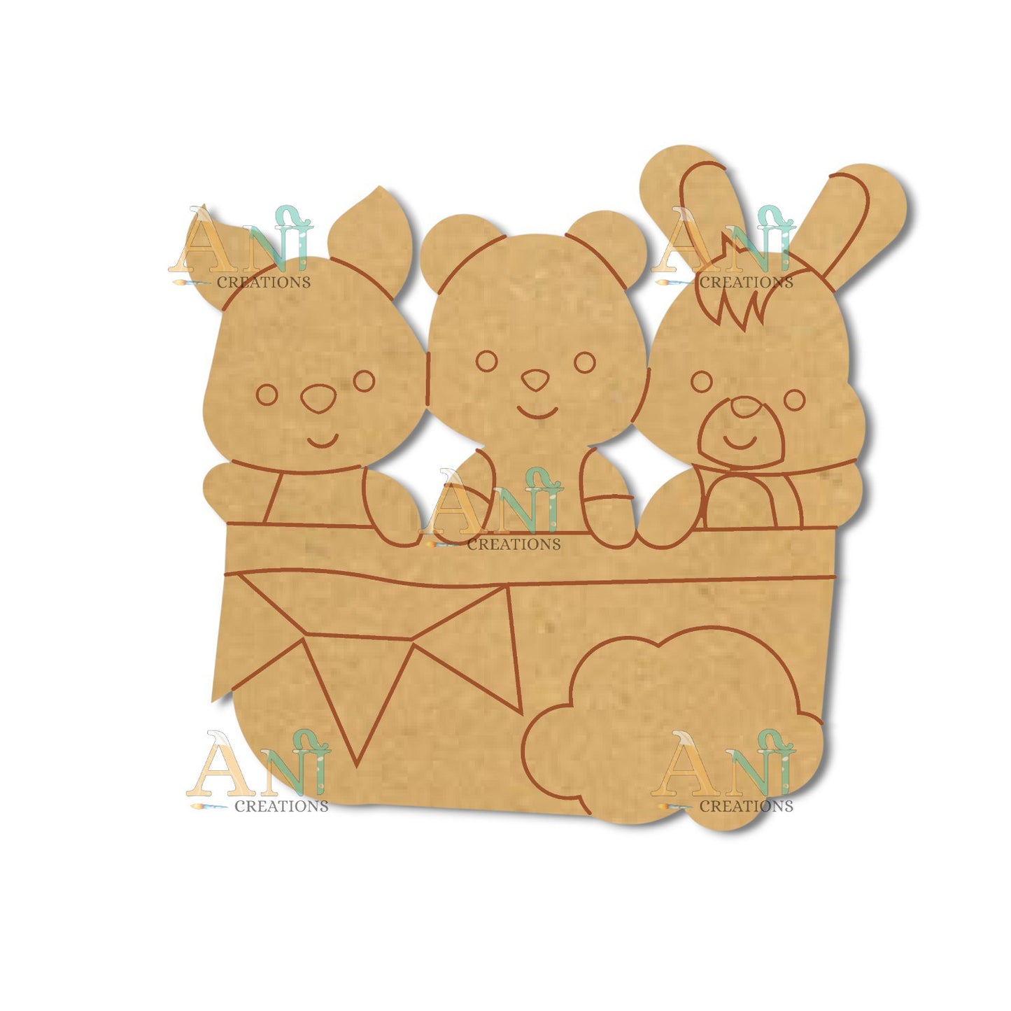 cute cartoon 10 MDF Cutout