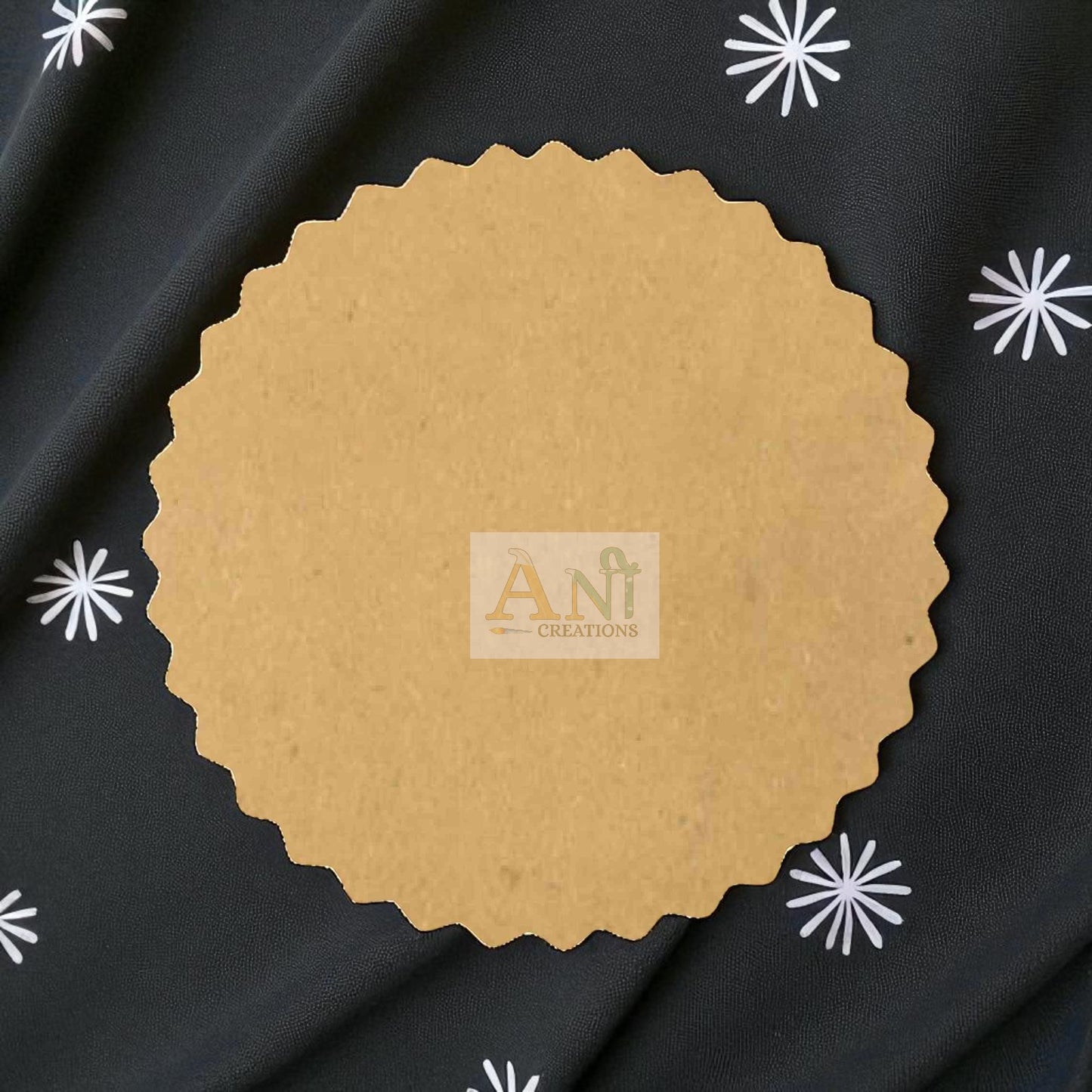 Plain Scallop Circle MDF