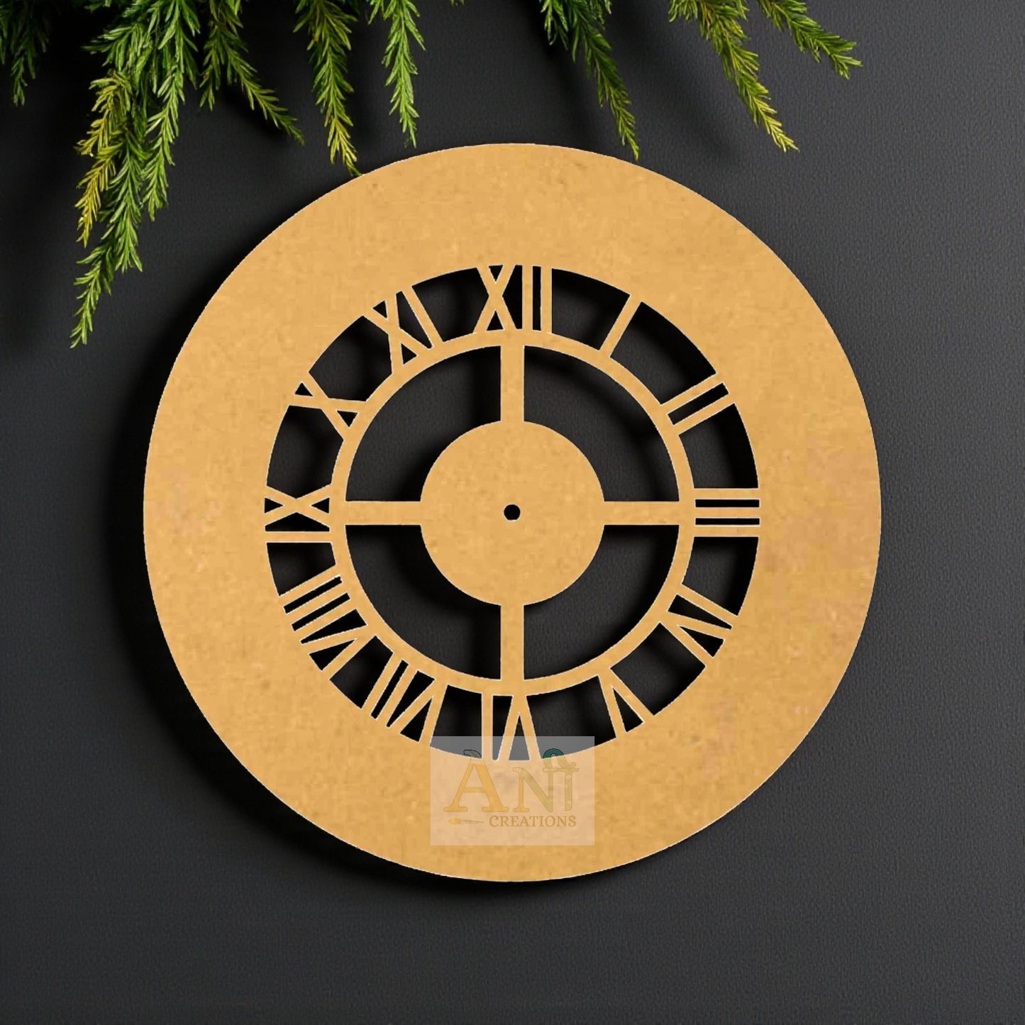 Designer clock 3 MDF Cutout