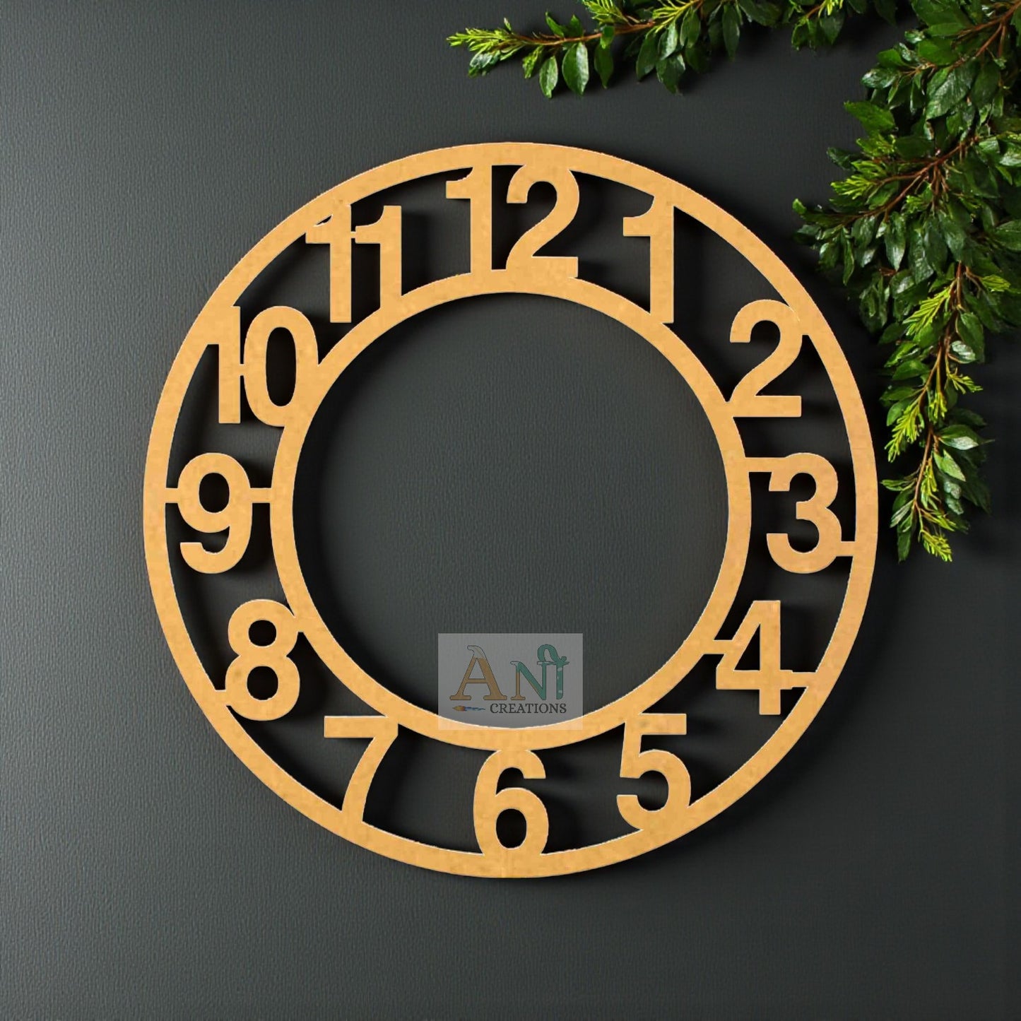 Designer clock 8 MDF Cutout