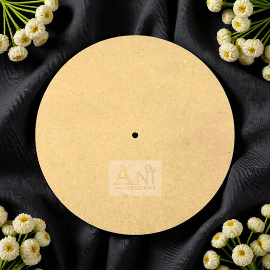 Round MDF Clock Design
