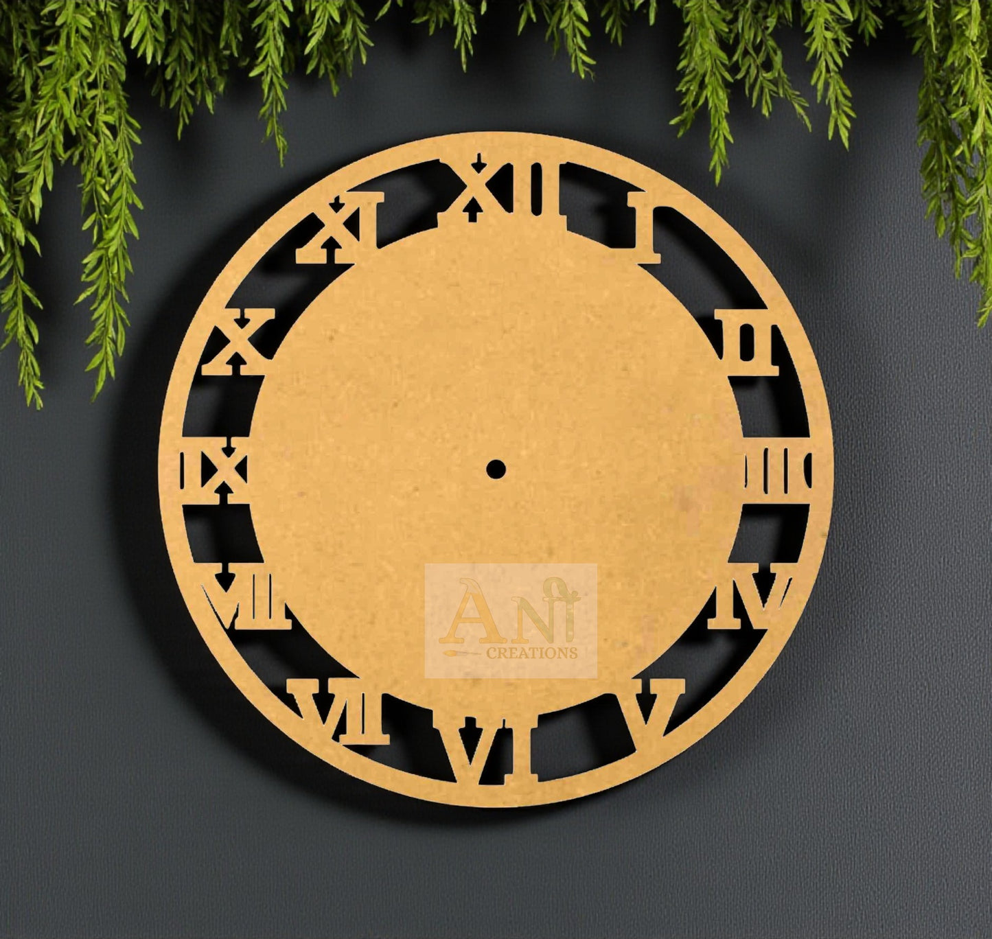 Designer clock 9 MDF Cutout