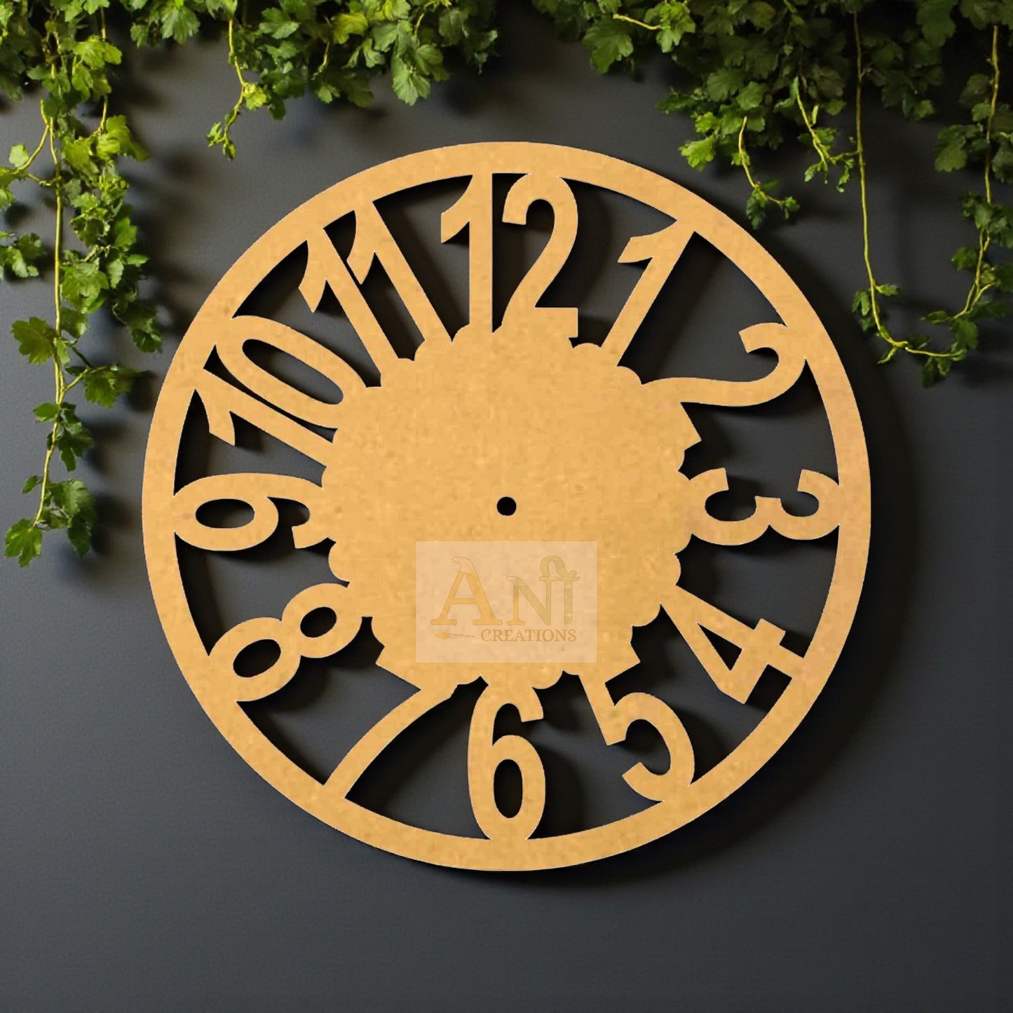 Designer clock 2 MDF Cutout