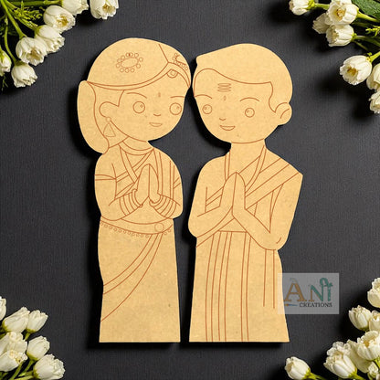 Couple 6  MDF Cutout