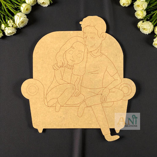 Couple 3  MDF Cutout