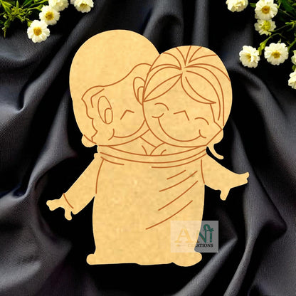 Couple 4  MDF Cutout