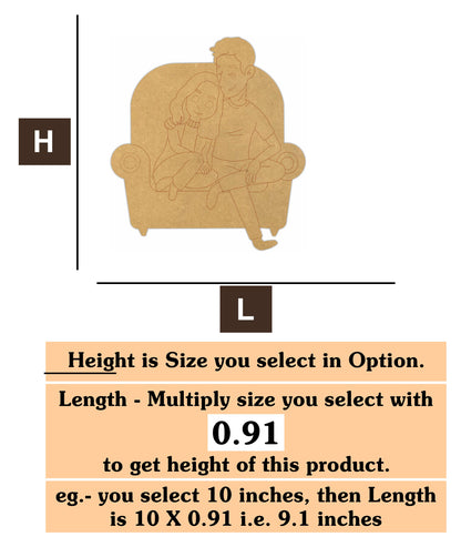 Couple 3  MDF Cutout