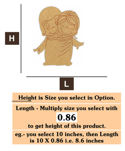 Couple 4  MDF Cutout