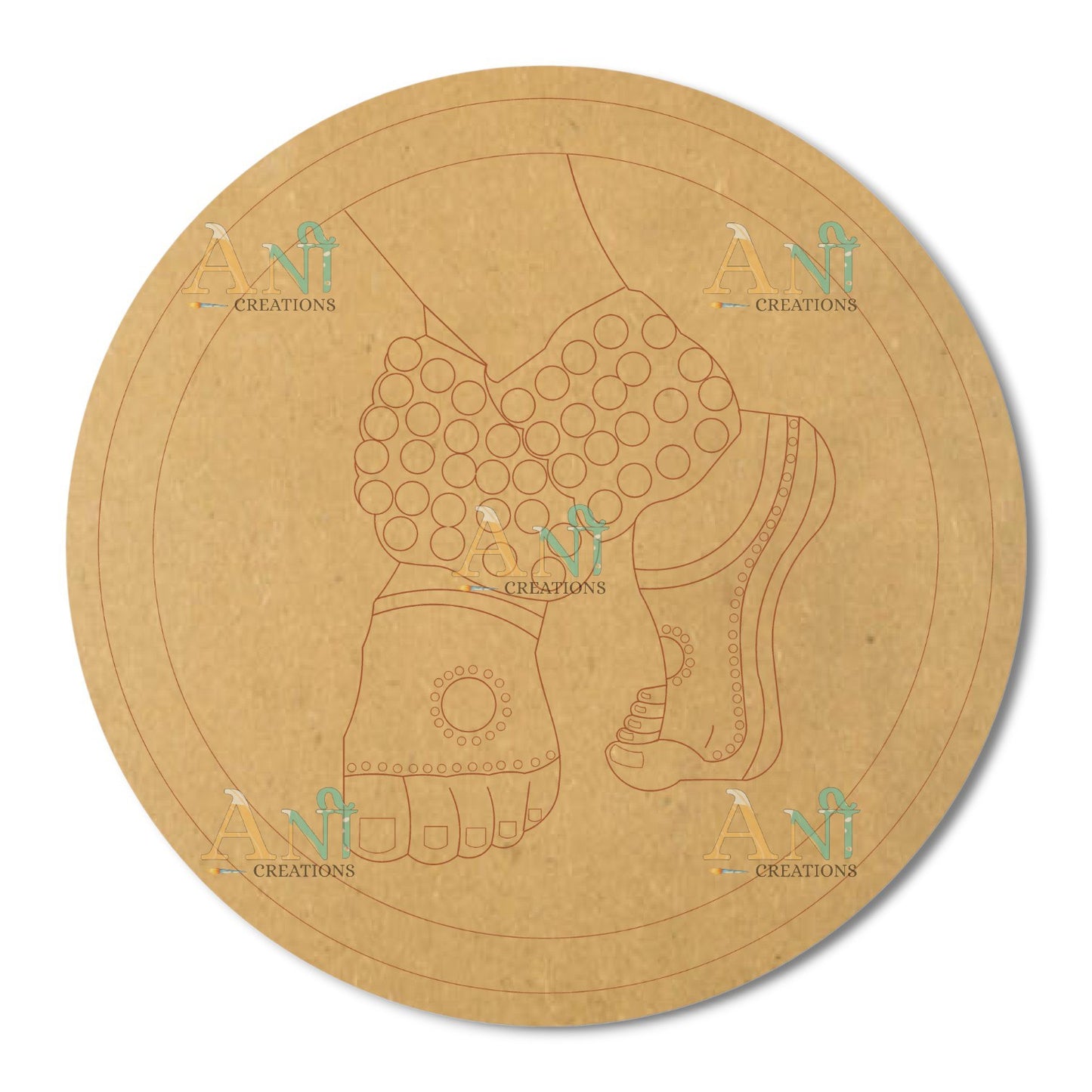 Feet 4  MDF Premarked