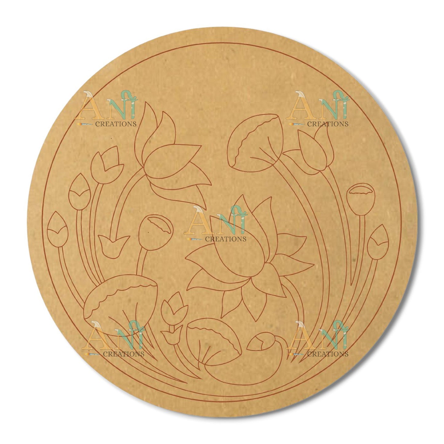 Floral 1 MDF Premarked