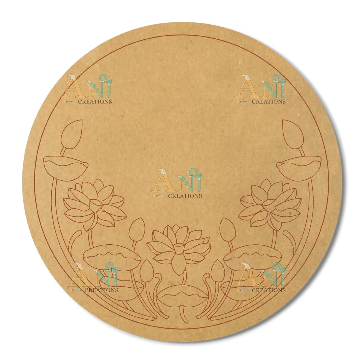 Floral 3 MDF Premarked