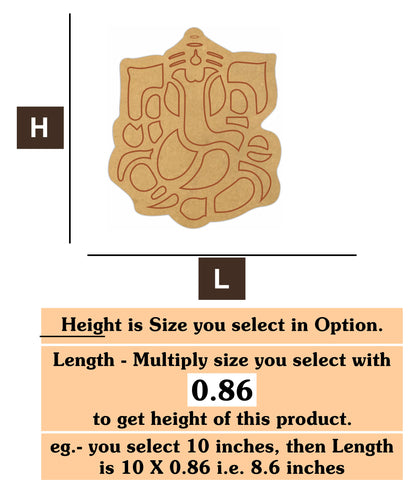 Ganesh ji MDF Cutout