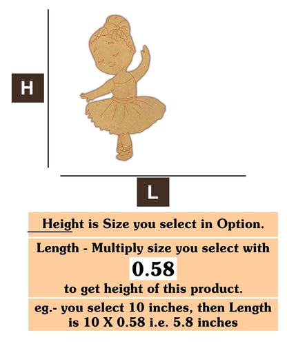 girl dancing 1  MDF Cutout