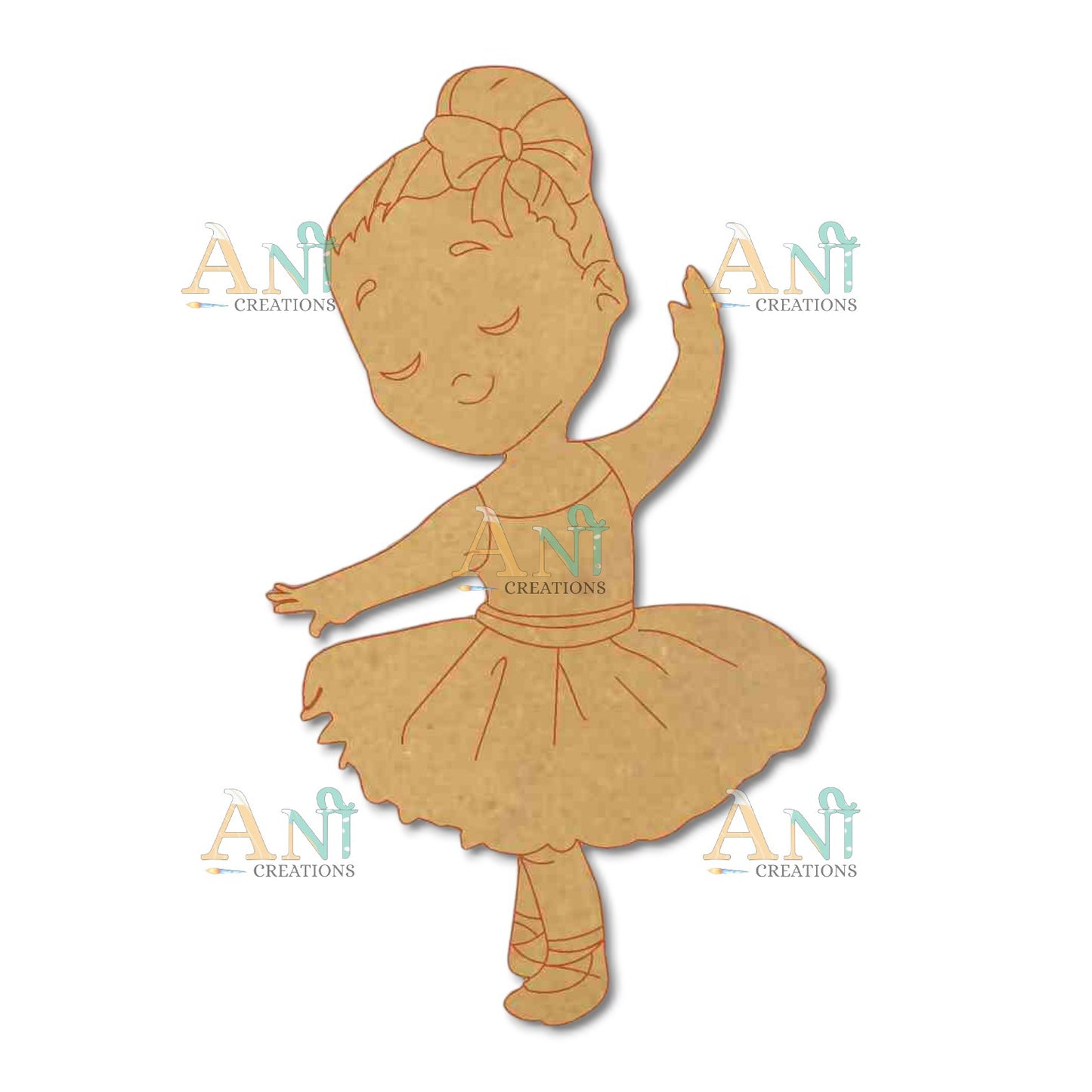girl dancing 1  MDF Cutout