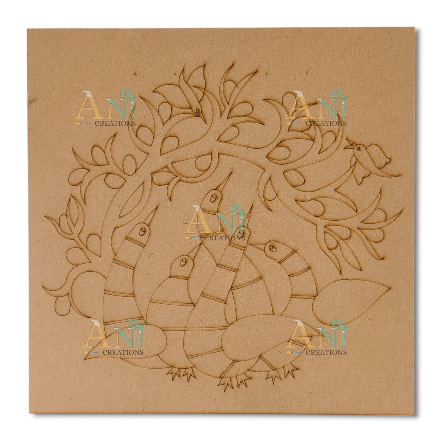 Gond art 3 MDF Premarked