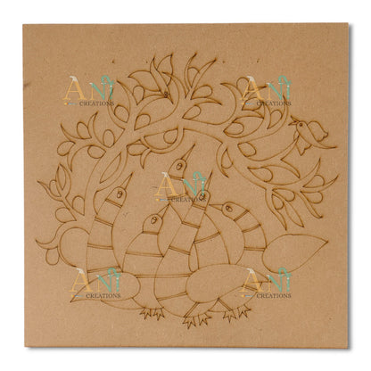 Gond art 3 MDF Premarked
