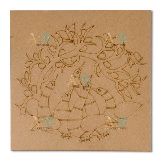 Gond art 3 MDF Premarked