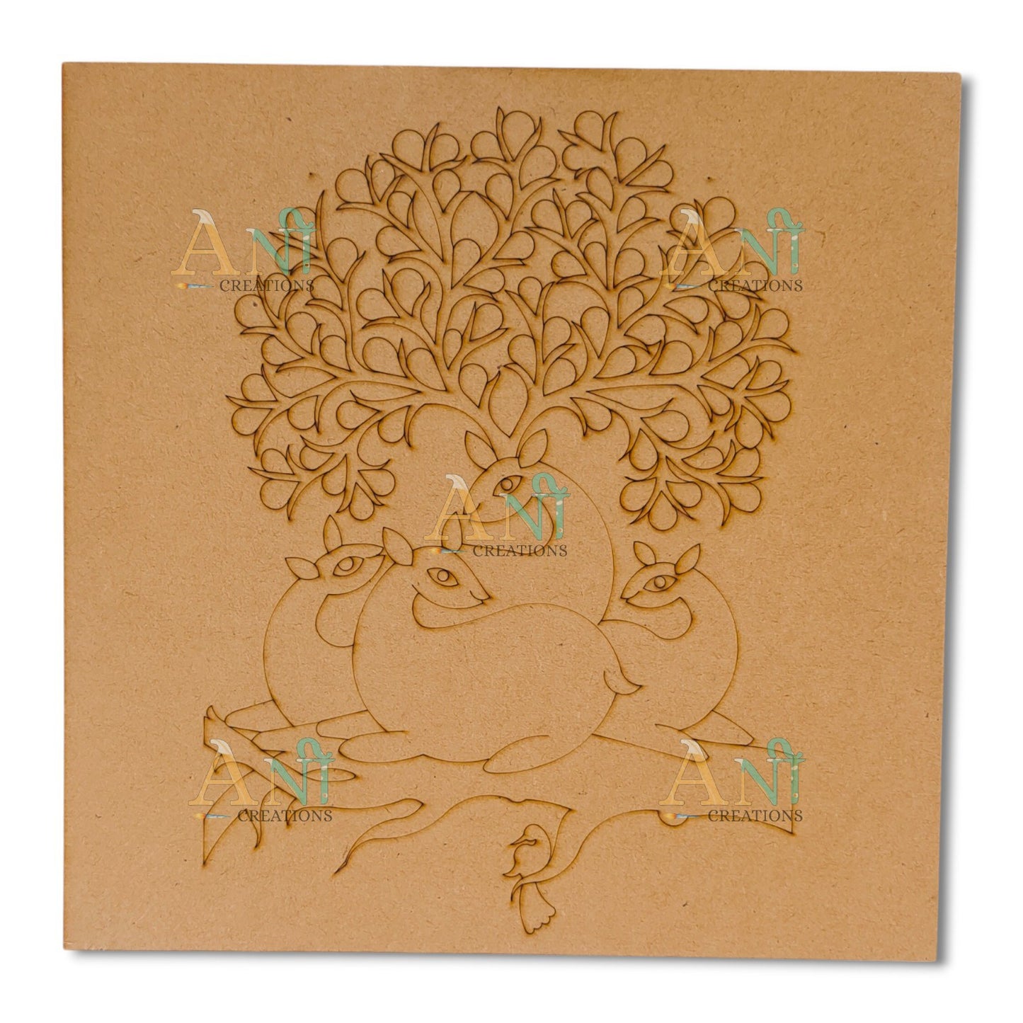 Gond art 4 MDF Premarked