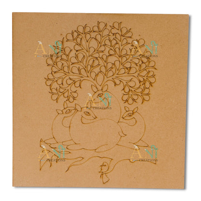 Gond art 4 MDF Premarked