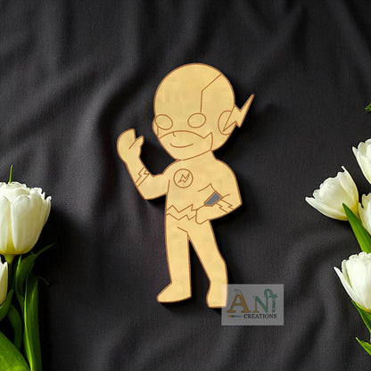 Flash Superhero MDF Cutout