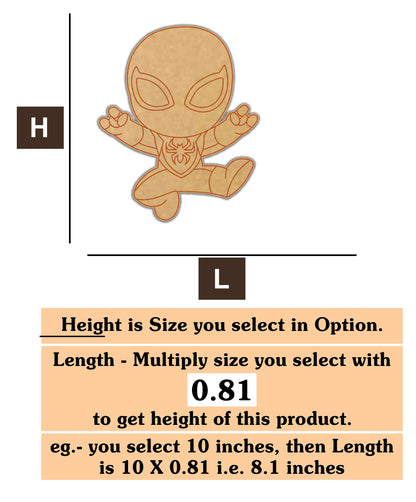 Spiderman 02 MDF Cutout