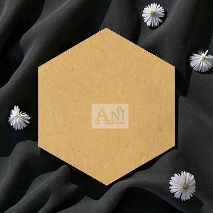 Plain Hexagon Mdf