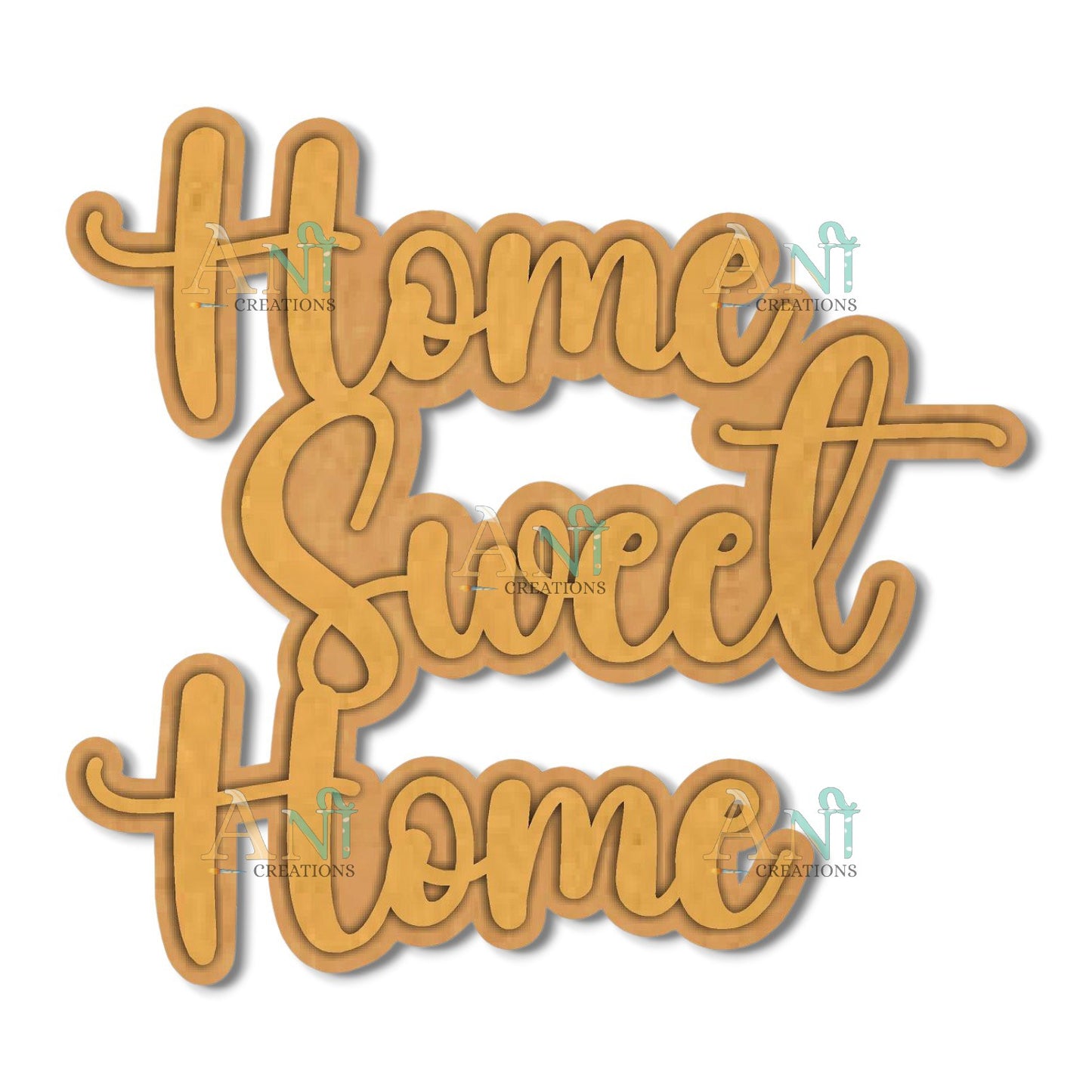 Home Sweet Home MDF Cutout