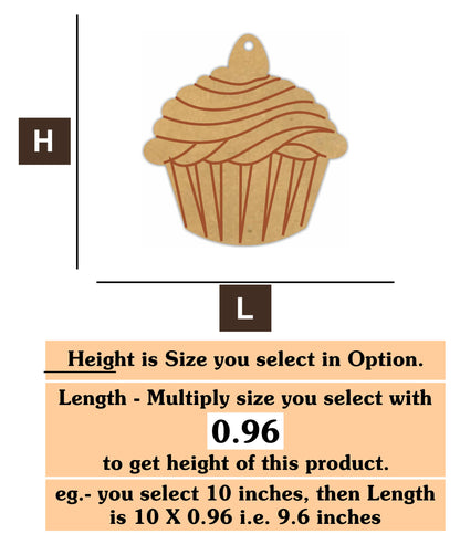 Cupcake  7 MDF Cutout