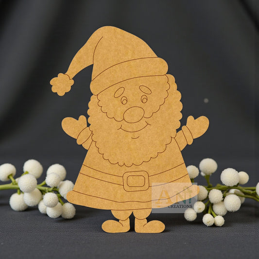 Santa Claus Christmas Pre Marked MDF