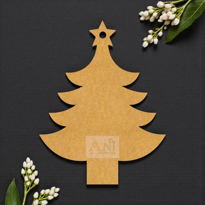 Christmas Tree Cutout MDF Design 2