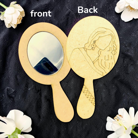 Hand Mirror MDF Cutout 4