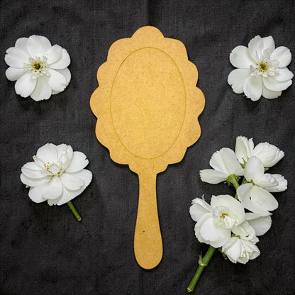 Hand Mirror Plain MDF Cutout 2