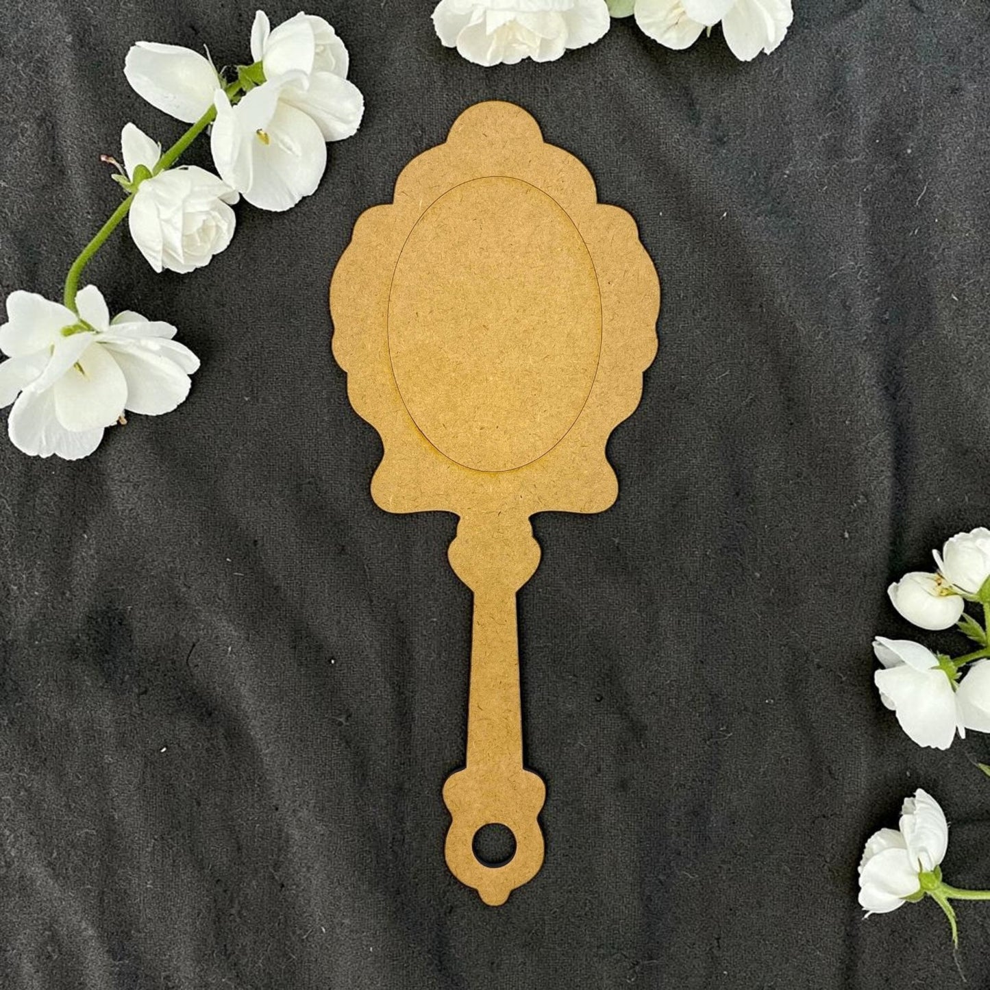 Hand Mirror Plain MDF Cutout 1