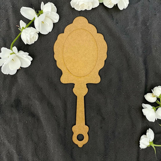 Hand Mirror Plain MDF Cutout 1
