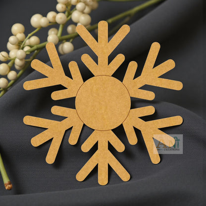 Snowflake Christmas Pre Marked MDF Design 1