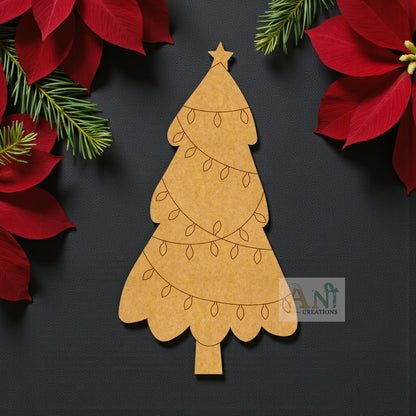 Christmas Tree Pre Marked MDF Design 1